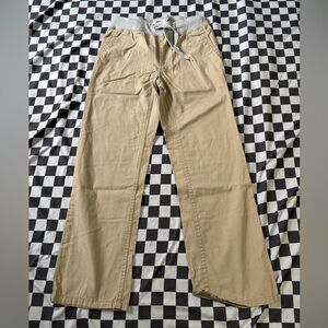 Old Navy size 8 boys light khaki colored pants withdrawal string